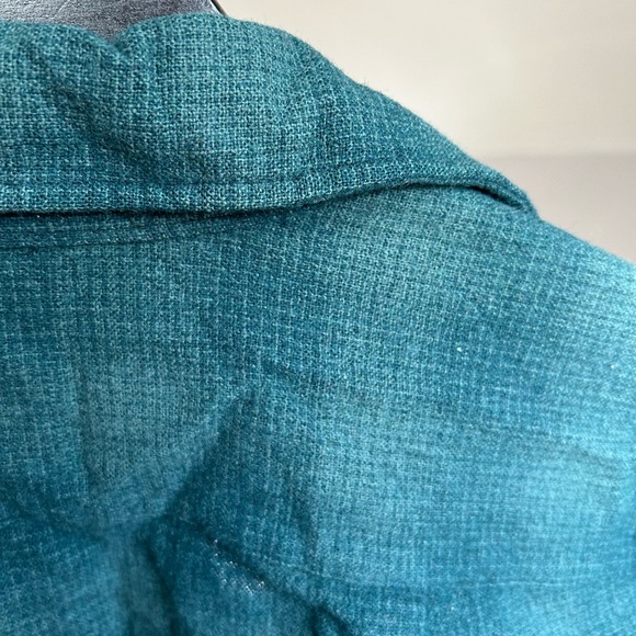 Forest green Pendleton wool button up collared shirt board shirt - Picture 7 of 7